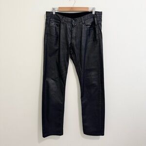 SAND Copenhagen Black Coated Jeans